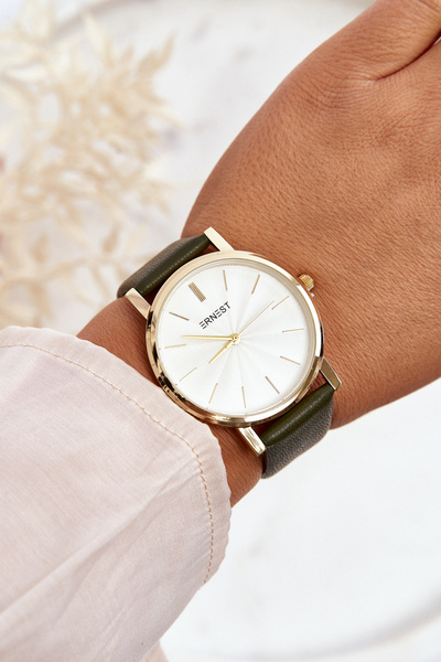 Dámske hodinky so Zlatou obálkou Ernest Zielony Vega