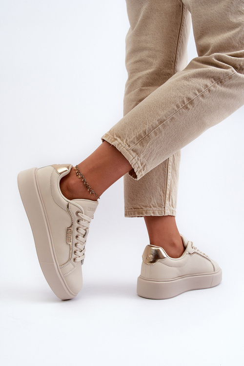 Dámske tenisky Big Star NN274334 s pamäťovou penou Beige