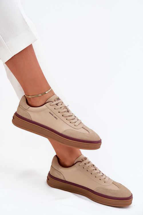 Dámske Kožené Tenisky Daniel Lopez Just Dare SS2D4007 Béžové