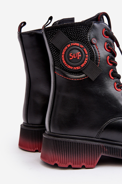 Dětské zateplené Traperky Botky černé Askya