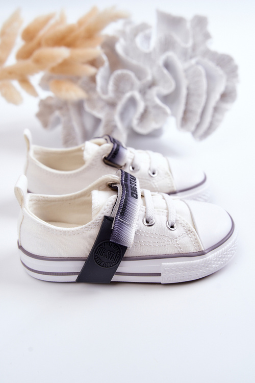 Detská nízka veľká hviezda JJ374075 Biele tenisky