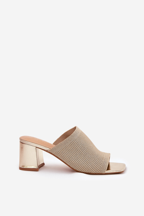 Dámske Sandále Na Bloku Zlaté Wenilan