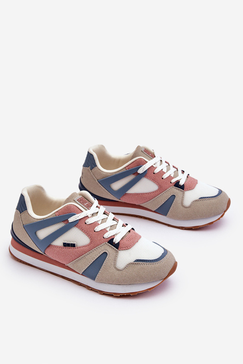 Pohodlné dámské tenisky Memory Foam Big Star LL274951 Modré