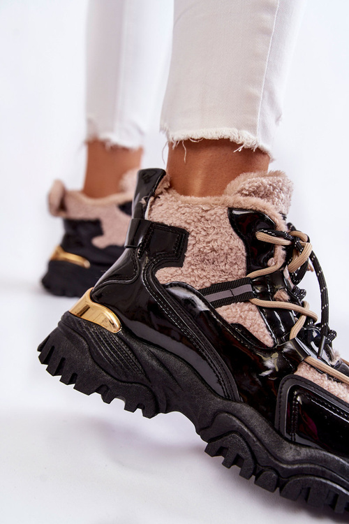 Ženské izolované športové topánky edora čierna a béžová