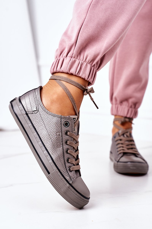 Dámske kožené tenisky Big Star II274003 Graphit