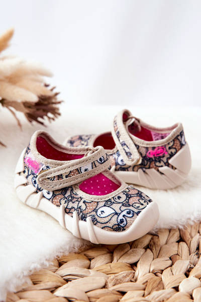 Žabky Baleríny Befado Jelen 109P240 Béžová