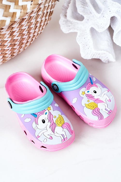 Dětské Pěnové Nazouváky S Jednorožcem Růžové