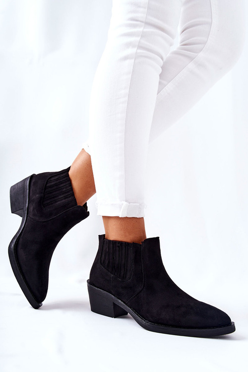 Škliniek na semišové topánky čierna Assanella