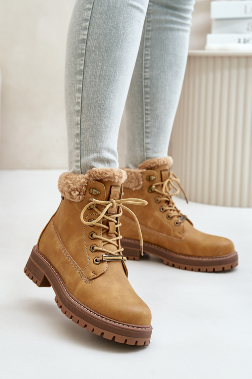 Zateplené dámské boty Big Star OO274A285 Camel