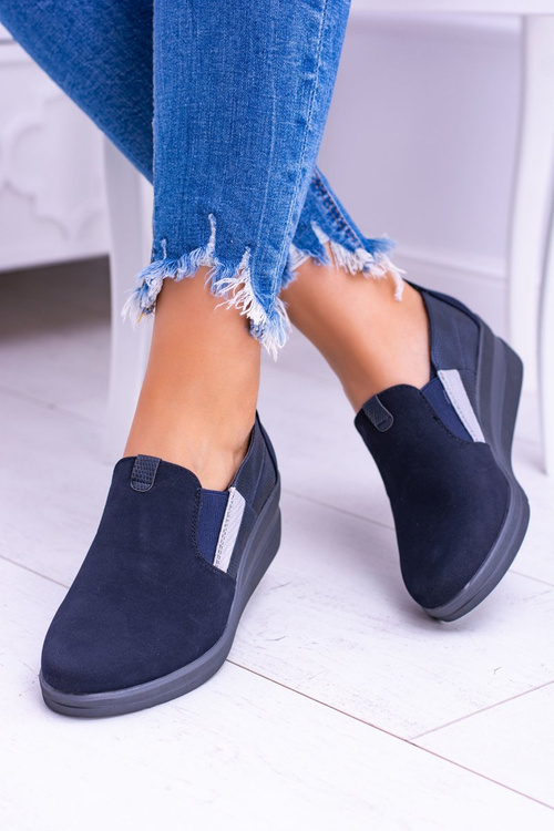 Sergio Leone Navy Shoes na platforme Sedici