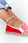 Dámska Espadrilles Big Star HH276003 Red-White