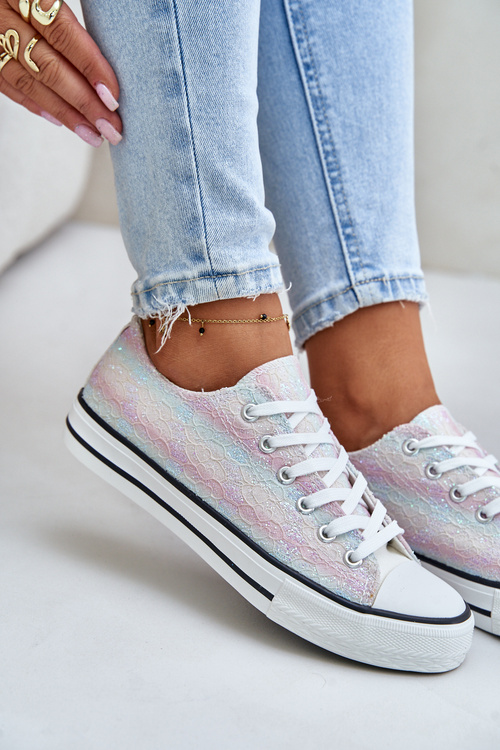 Dámské tenisky zdobené flitry multikolor Nolrina