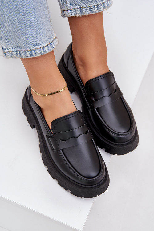 Dámské Mokasíny Z Eko Kůže Černé Sendall