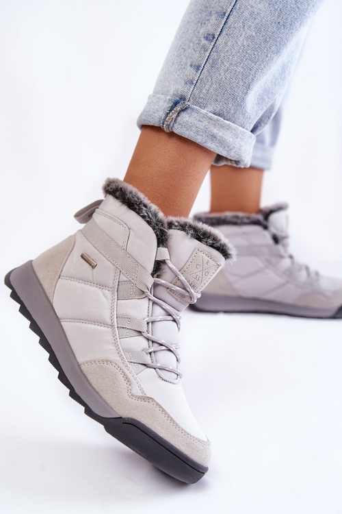 Dámské zateplené sněhule Cross Jeans KK2R4015C šedá