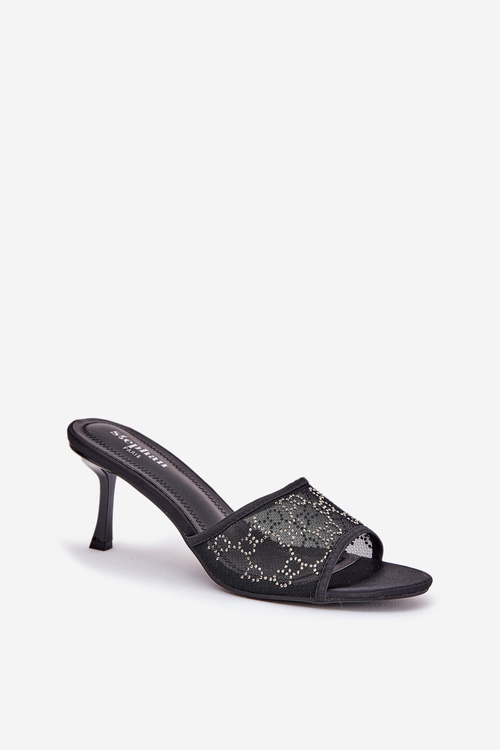 Ozdobené Lodičky Čierne Ennoriel