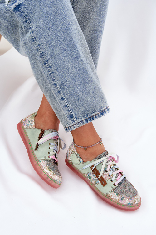 Kožené Dámske Poltopánky Maciejka 06791-09 Svetlozelené