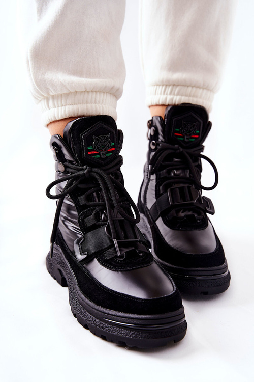 Dámské sněhule na zip Černe Marcia