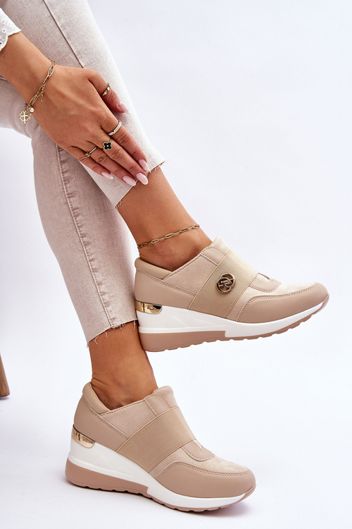 Dámske vložené športové topánky béžové jonas