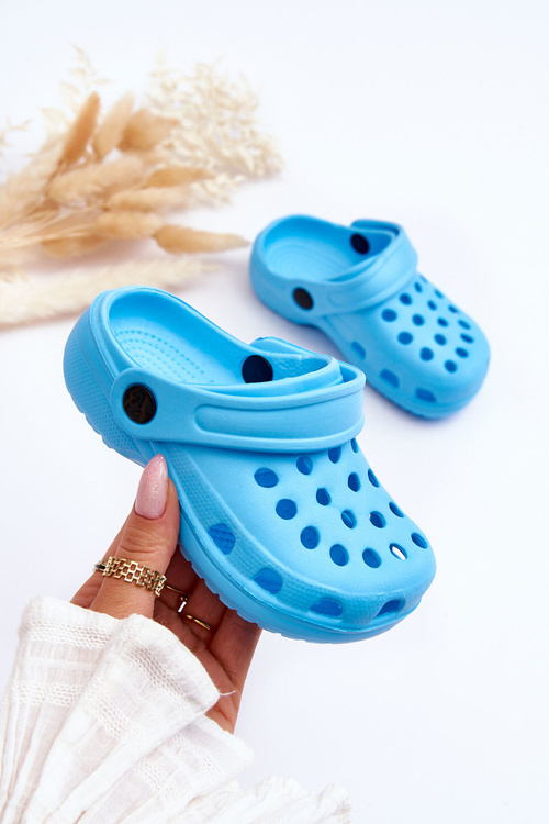 Penové detské Crocs Light Blue Percy