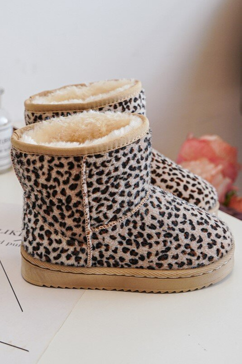 Dětské Oceněné Botky Sněhové Boty Bežové Gooby