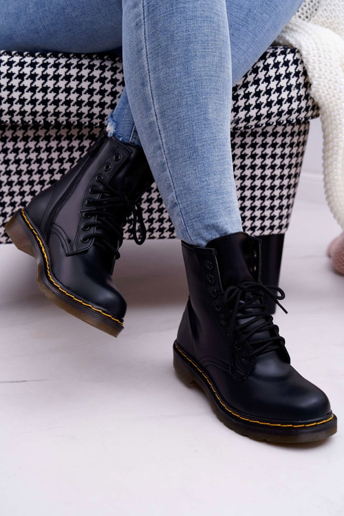 Dámske topánky topánky čierna gangsta