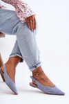 Dámske Blue Kenra Suede Balerinas