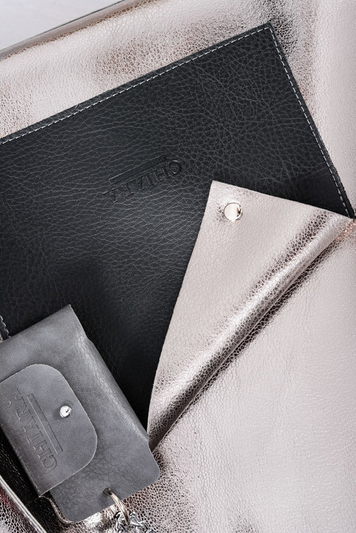 Veľká dámska kabelka na kupcu striebra + menšia kabelka