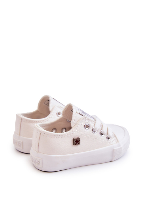 Dětské Kožené Tenisky BIG STAR JJ374310 Bílé