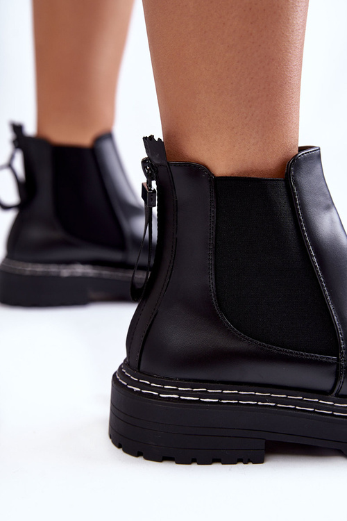 Klasické ženské topánky Black Atelio Block