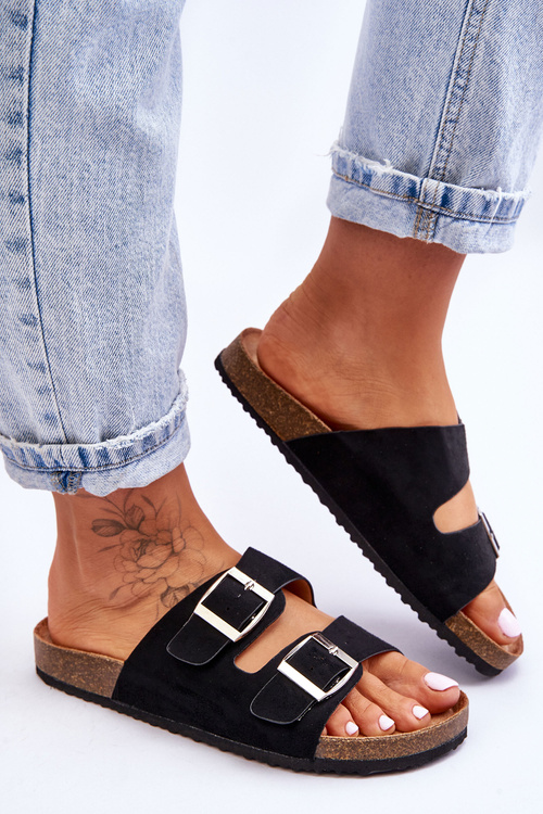 Dámske derpino čierne papuče