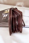 Veľká Dámska Peňaženka S Ražbou Eko Koža Čokoládová Martiel