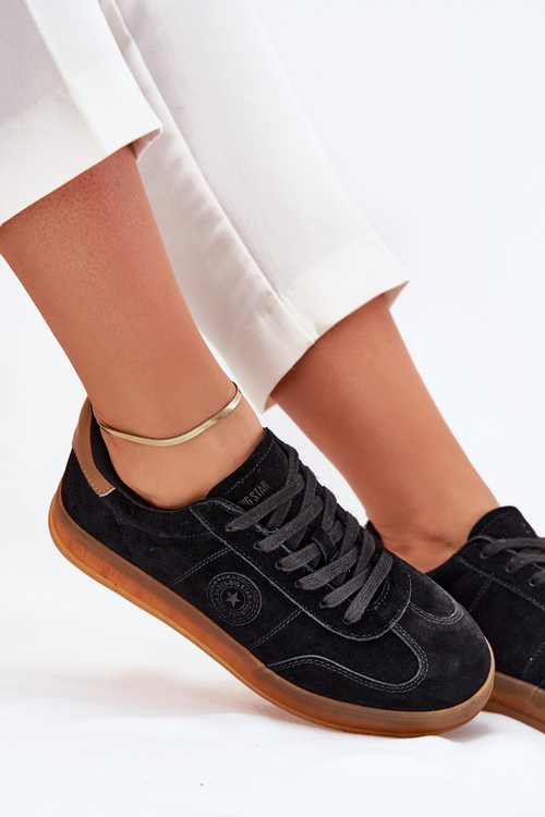 Semišové Dámské Tenisky Big Star RR274851 HI-POLY SYSTEM Černé