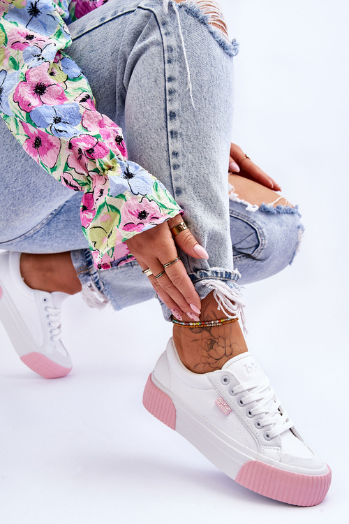 Kožené športové topánky Lee Cooper LCW-23-31-1787L White