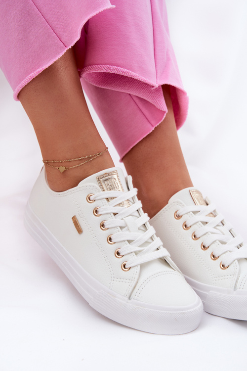 Dámske Tenisky Z Eko Kože Big Star RR274748 Biele