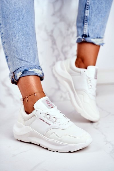 Dámská Sportovní Obuv Sneakers Cross Jeans Bílé GG2R4042C