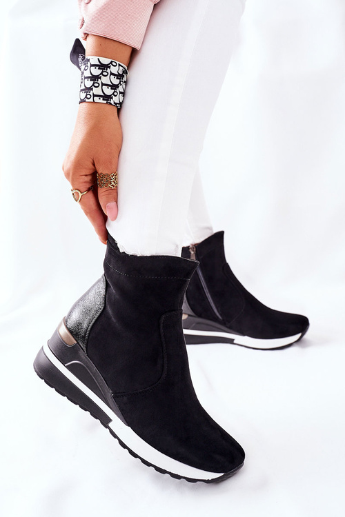 Dámské Kotníkové Boty černé Greenfort