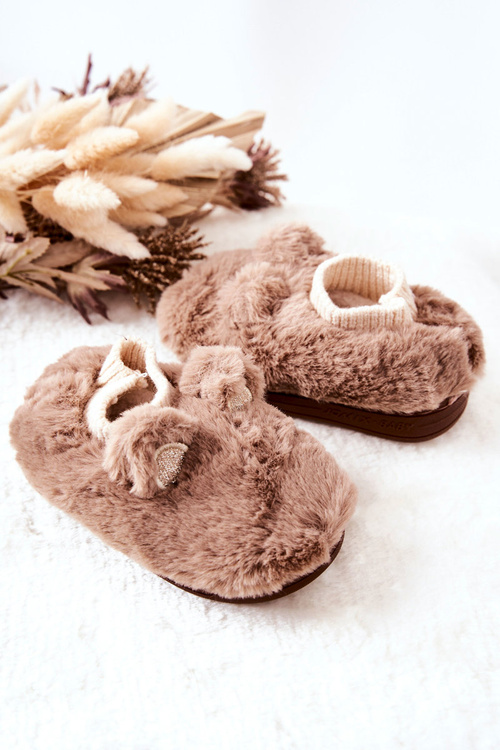 Teplý fleece se švy Hnědé Dessi