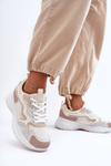 Dámske tenisky Športové topánky na platforme Lomare Beige