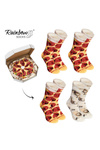 Rainbow Socks Pizza 4 páry Pepperoni