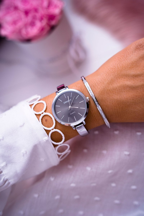 Dámske hodinky Ernest Srebry Kalama