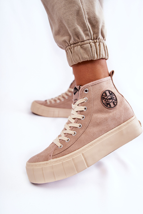 Vysoké tenisky Lee Cooper LCJ-22-31-1434L Beige