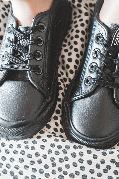 Kožené tenisky Big Star JJ374025 černé