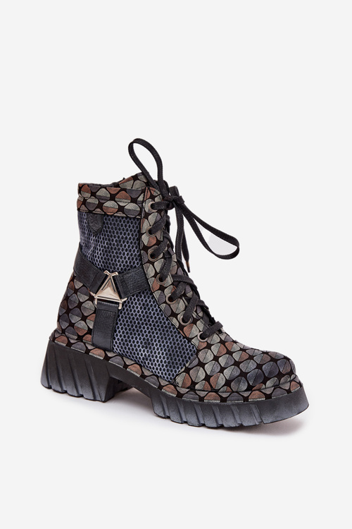 Kožené workery dámské Maciejka 07072-03 Multikolor