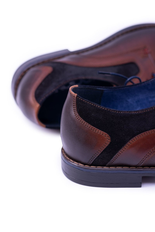 Nikopol hnědé kožené pánské boty Zinedine