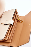 Dámske veľké kožené portfólio NOBO M0120-CM00 BEIGE