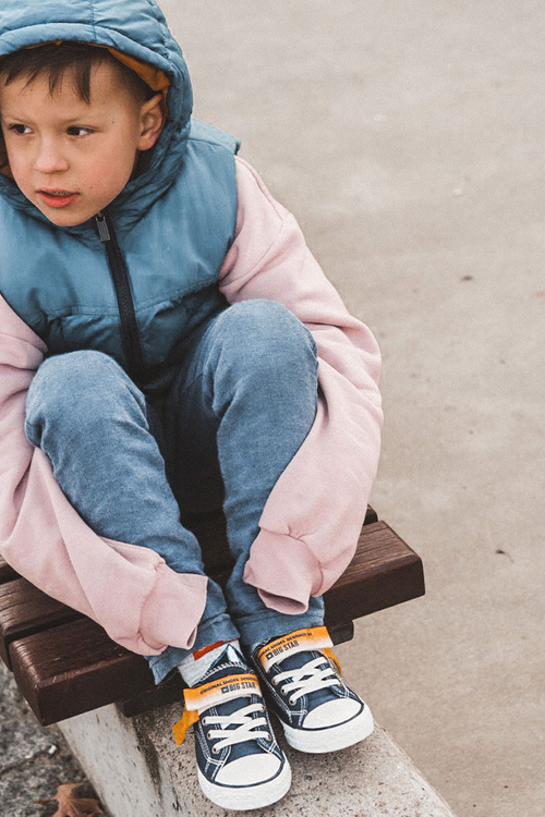 Detské nízke tenisky Veľká hviezda JJ374072 Navy Blue