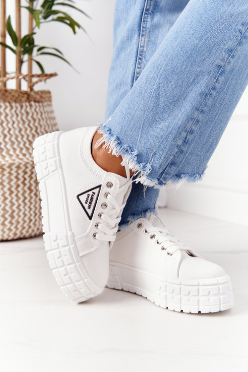 Dámské Tenisky Na Platformě Bile Big City Life