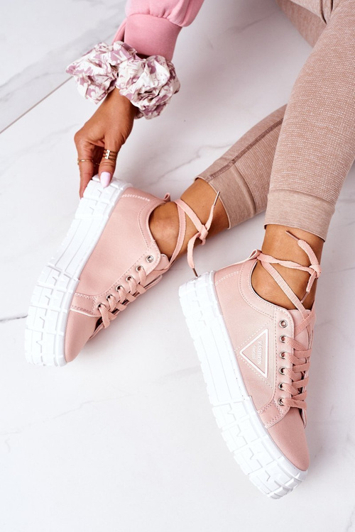 Dámské Tenisky Na Platformě Růžové Big City Life