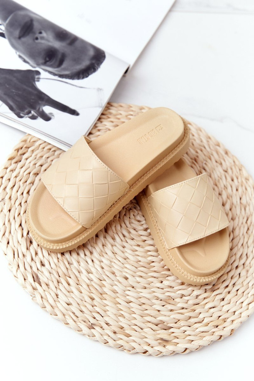 Dámské Nazouváky Na Platformě Big Star HH274689 Žluté