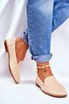 Dámské Polobotky Slip-on Semišové Béžové Twinky